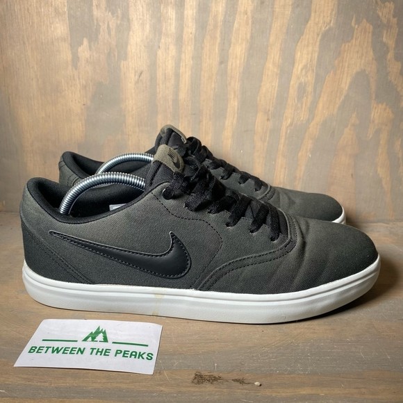 Nike Shoes Nike Mens Sb Check Solarsoft Skate Shoes Gray Black